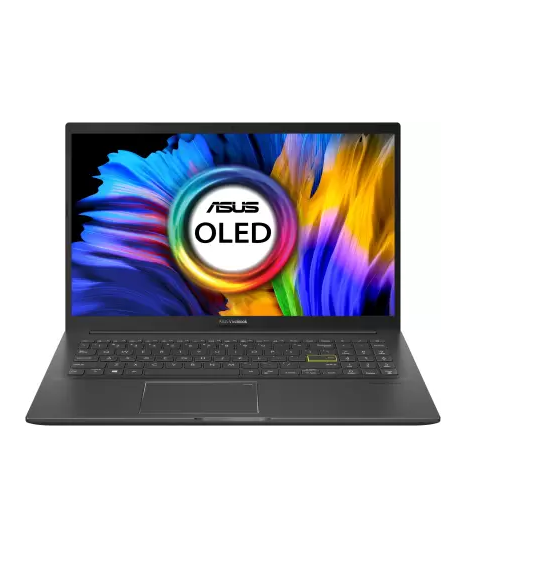 Picture of ASUS VivoBook K15 OLED (2022) Core i3 11th Gen - (8 GB/512 GB SSD/Windows 11 Home) K513EA-L312WS Thin and Light Laptop  (15.6 inch, Indie Black, 1.80 kg, With MS Office)